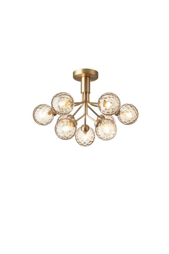 Apiales 9 Ceiling ljuskrona, brushed brass / optic gold • NUURA - Bild 7