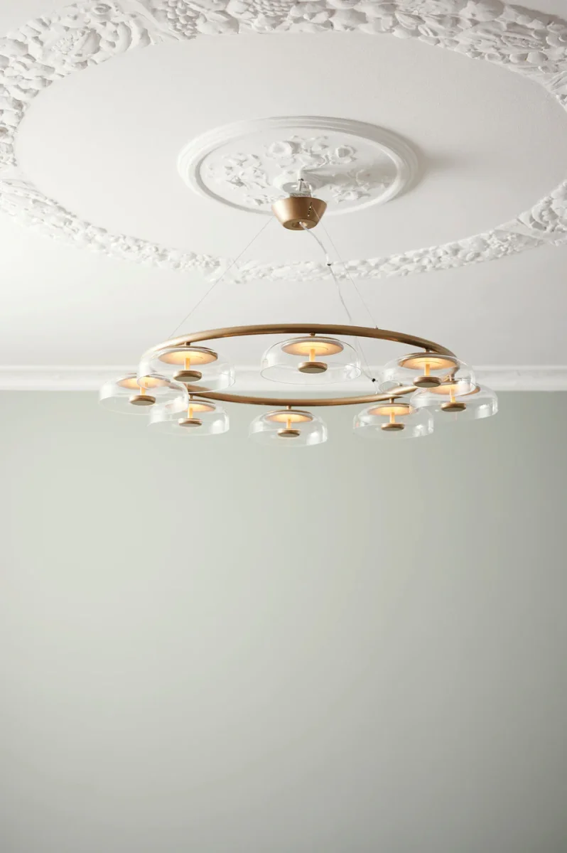 Blossi 8 ljuskrona, nordic gold / clear • NUURA - Bild 7