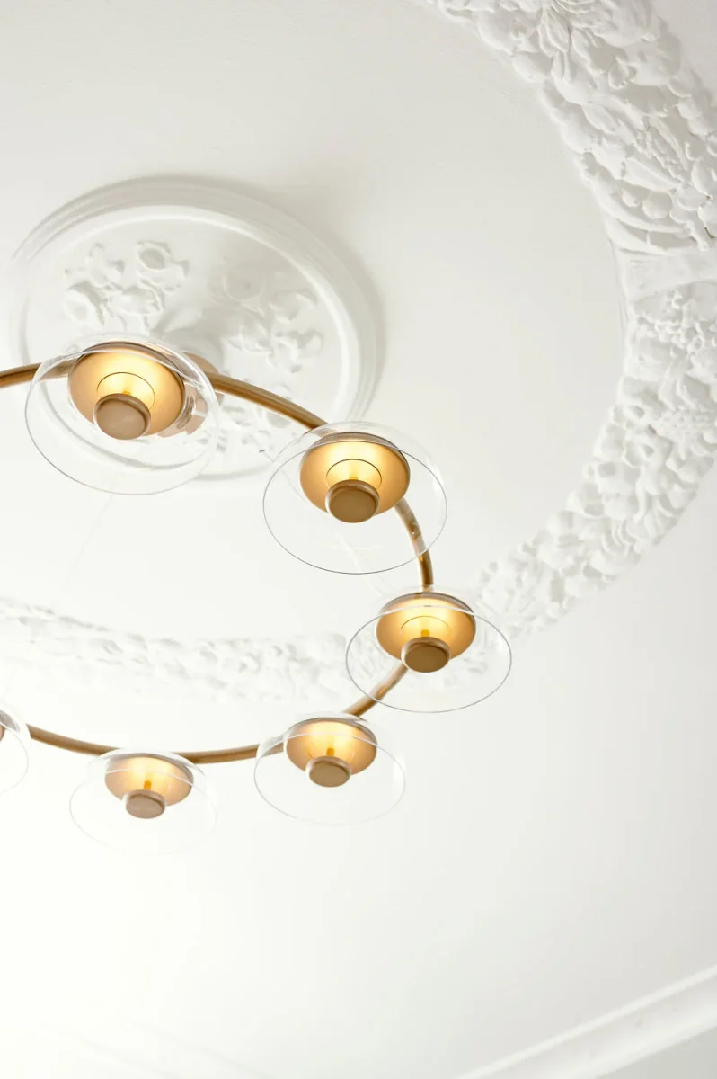 Blossi 8 ljuskrona, nordic gold / clear • NUURA - Bild 8